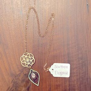 NWT! Boutique Long Pendant Statement Necklace